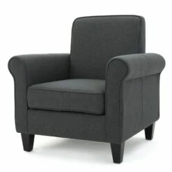 Freemont Club Chair - Christopher Knight Home Dark Blue -Living Room Chairs store unnamed file 10910