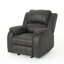 Mozelle Classic Gliding Recliner - Christopher Knight Home Gray Fabric -Living Room Chairs store unnamed file 1098