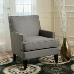 Tilla Club Chair - Christopher Knight Home Gray