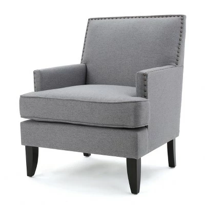Tilla Club Chair - Christopher Knight Home Gray 6 Tilla Club Chair - Christopher Knight Home Gray - Image 4