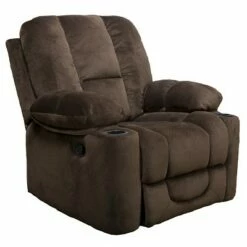 Gannon Glider Recliner Club Chair - Christopher Knight Home Latte -Living Room Chairs store unnamed file 11005