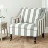 Homer Arm Chair - Blue/White - Safavieh