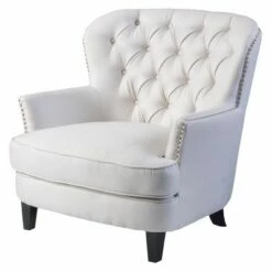 Tafton Tufted Club Chair - Christopher Knight Home Navy -Living Room Chairs store unnamed file 11029