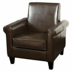 Freemont Club Chair - Christopher Knight Home Brown -Living Room Chairs store unnamed file 11041
