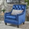 Jaclyn New Velvet Tufted Club Chair - Navy - Christopher Knight Home -Living Room Chairs store unnamed file 11042
