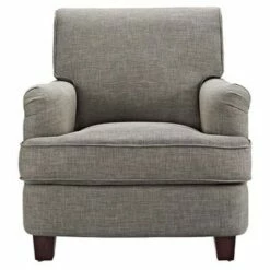 London Arm Linen Club Chair with Nailheads - Dorel Living® Beige -Living Room Chairs store unnamed file 11064