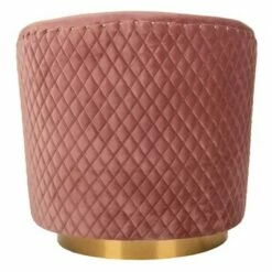 Clara Quilted Swivel Tub Chair Dusty Rose - Safavieh -Living Room Chairs store unnamed file 11081