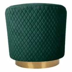 Clara Quilted Swivel Tub Chair Emerald - Safavieh -Living Room Chairs store unnamed file 11088