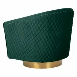Clara Quilted Swivel Tub Chair Emerald - Safavieh -Living Room Chairs store unnamed file 11089