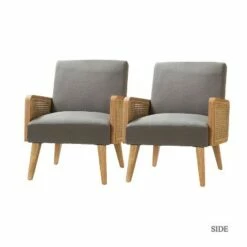 Chloé Cane Accent Chair Set of 2 | Karat Home -Living Room Chairs store unnamed file 1109
