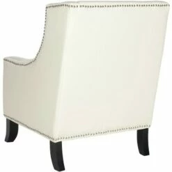 Daniel Club Chair Silver Nail Heads - Off-White - Safavieh -Living Room Chairs store unnamed file 11104