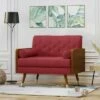 Frankie Mid Century Modern Club Chair Red - Christopher Knight Home 2 Frankie Mid Century Modern Club Chair Red - Christopher Knight Home -Living Room Chairs store unnamed file 11106