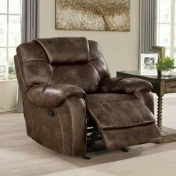 Dennington Glider Recliner Chair Dark Brown - HOMES: Inside + Out