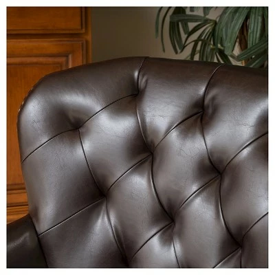 Mya Diamond Tufted Club Chair - Christopher Knight Home Dark Gray 4 Mya Diamond Tufted Club Chair - Christopher Knight Home Dark Gray - Image 2