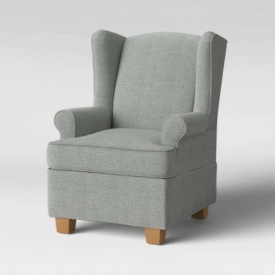 Baby Relax Brennan Wingback Convertible Rocker Gray 4 Baby Relax Brennan Wingback Convertible Rocker Gray - Image 2