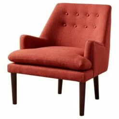 Madison Park Faith Mid-Century Upholstered Accent Chair Sand -Living Room Chairs store unnamed file 11148