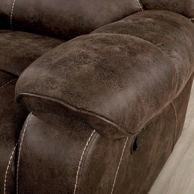 Dennington Glider Recliner Chair Dark Brown - HOMES: Inside + Out 7 Dennington Glider Recliner Chair Dark Brown - HOMES: Inside + Out - Image 5