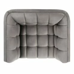 Onyx Mid-Century Tufted Club Chair Dark Gray - Safavieh -Living Room Chairs store unnamed file 11157