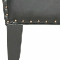 Evander Club Chair Brass Nail Heads - Antique Black - Safavieh -Living Room Chairs store unnamed file 11163