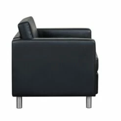 Vinyl Club Chair - Global Furniture Black