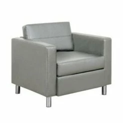 Vinyl Club Chair - Global Furniture Black -Living Room Chairs store unnamed file 11167