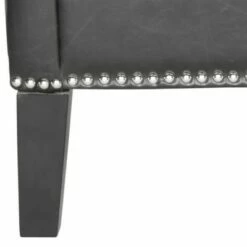Mckinley Club Chair Silver Nail Heads - Antique Black - Safavieh -Living Room Chairs store unnamed file 11172