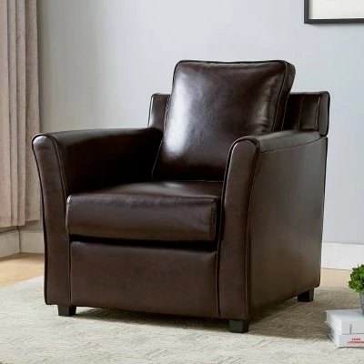 Cabico Upholstered Accent Chair Brown - miBasics 3 Cabico Upholstered Accent Chair Brown - miBasics