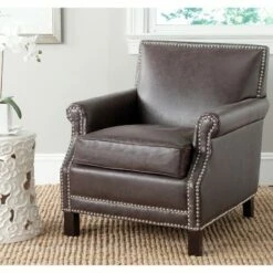 Easton Club Chair with Nail Heads - Safavieh