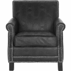 Easton Club Chair with Nail Heads - Safavieh -Living Room Chairs store unnamed file 11188