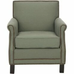 Easton Club Chair with Nail Heads - Safavieh -Living Room Chairs store unnamed file 11192