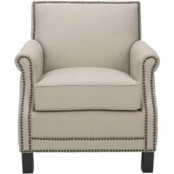 Easton Club Chair with Nail Heads - Safavieh -Living Room Chairs store unnamed file 11193