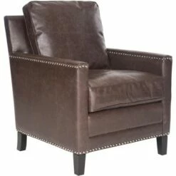 Buckler Club Chair w/ Nail Heads - Safavieh