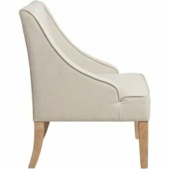 Elm Lane Dixon Ivory Fabric Swoop Arm Chair -Living Room Chairs store unnamed file 1121