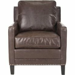 Buckler Club Chair w/ Nail Heads - Safavieh -Living Room Chairs store unnamed file 11210