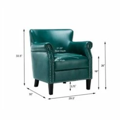 Holly Teal Green Club Chair - Comfort Pointe -Living Room Chairs store unnamed file 11237