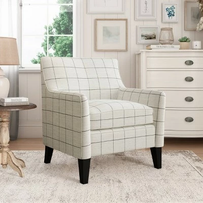 Willard Armchair Woven - Handy Living Checkered Black 4 Willard Armchair Woven - Handy Living Checkered Black - Image 2