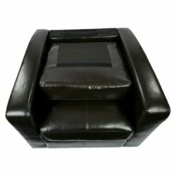 Venus Eco Leather Upholstered Club Chair Espresso - OSP Home Furnishings -Living Room Chairs store unnamed file 11297