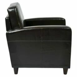 Venus Eco Leather Upholstered Club Chair Espresso - OSP Home Furnishings -Living Room Chairs store unnamed file 11305