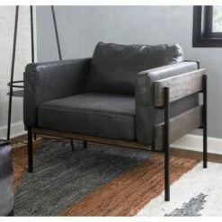 Kari Accent Chair - LumiSource Brown/cream -Living Room Chairs store unnamed file 11313