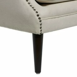 Contemporary Polyester and Wood Accent Chair - Olivia & May Beige 23 Contemporary Polyester and Wood Accent Chair - Olivia & May Beige -Living Room Chairs store unnamed file 11319