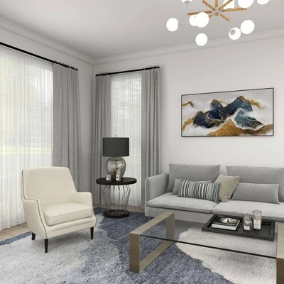 Contemporary Polyester and Wood Accent Chair - Olivia & May Beige 14 Contemporary Polyester and Wood Accent Chair - Olivia & May Beige - Image 12