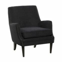 Contemporary Polyester and Wood Accent Chair - Olivia & May Beige 37 Contemporary Polyester and Wood Accent Chair - Olivia & May Beige -Living Room Chairs store unnamed file 11333