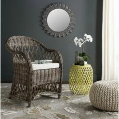 Inez Wicker Club Chair - Safavieh