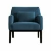 Oliver Modern Accent Chair - Armen Living Blue Velvet