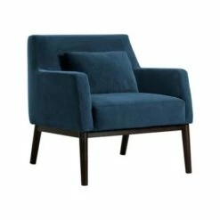 Oliver Modern Accent Chair - Armen Living Blue Velvet -Living Room Chairs store unnamed file 11361
