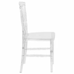 Flash Elegance Napoleon Stacking Chair Crystal Ice - Riverstone Furniture Collection
