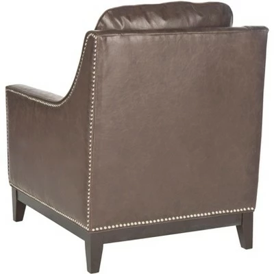Colton Club Chair - Antique Brown - Safavieh 5 Colton Club Chair - Antique Brown - Safavieh - Image 3