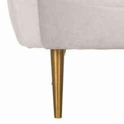 Razia Channel Tufted Tub Chair Pale Taupe - Safavieh -Living Room Chairs store unnamed file 11430