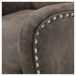 Lorenzo High Back Chair - Christopher Knight Home Graphite Brown