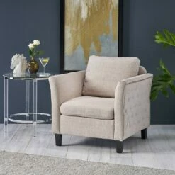 Clostermen Traditional Club Chair - Christopher Knight Home Beige